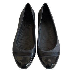 Crocs Black Mary Jane Flats Sz 9